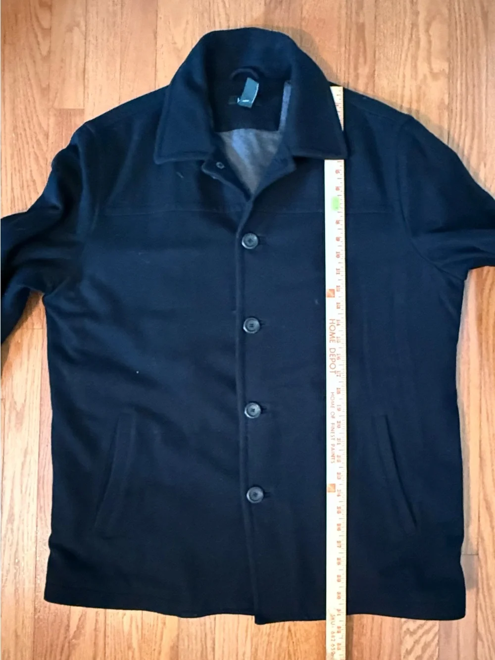 Men’s J.Crew Black Single-breasted Wool-Blend Car Coat